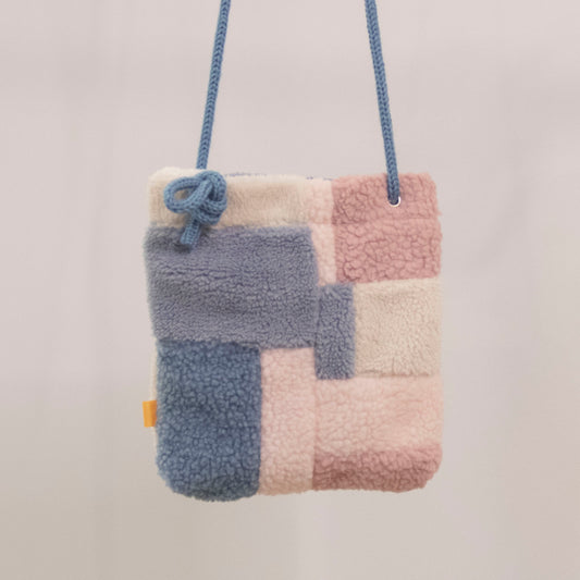 Teddy Mosaic Bag_Pink Gray