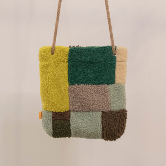 Teddy Mosaic Bag_Green Brown