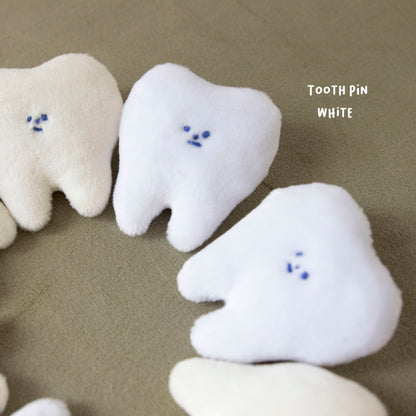 Tooth Plush Pin