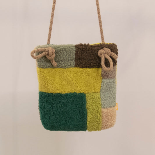 Teddy Mosaic Bag_Green Brown