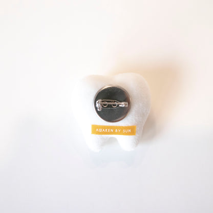 Tooth Plush Pin