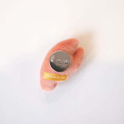 Crab Claw Plush Pin