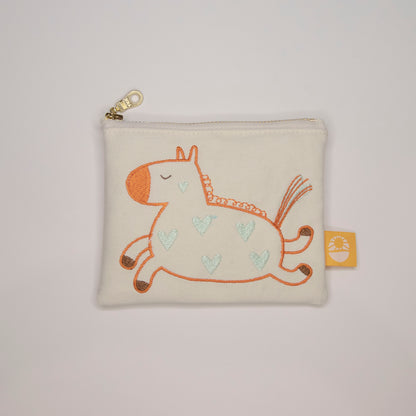 Lucky Horse Embroidered Purse