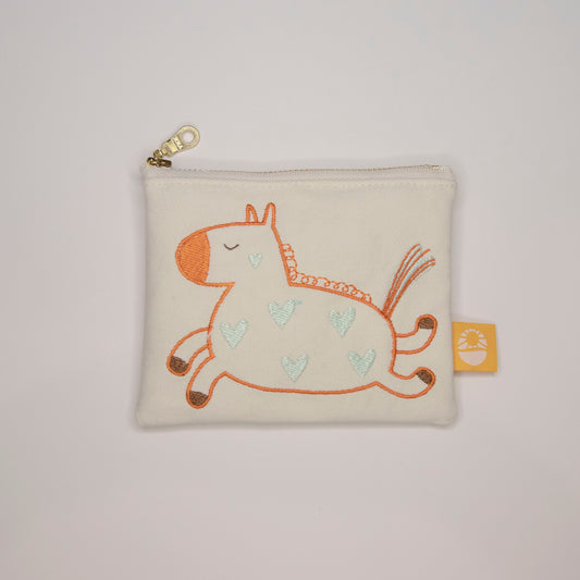 Lucky Horse Embroidered Purse