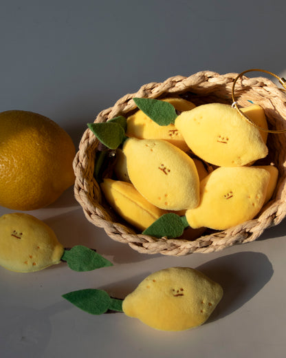 Lemon Plush Pin / Keychain