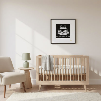 Custom Baby Ultrasound Embroidery Art | Back&White