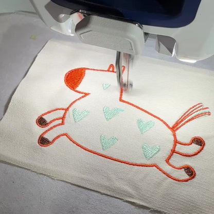 Lucky Horse Embroidered Purse